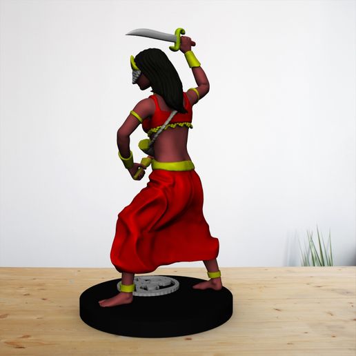 👩 Iansã Oya Warrior Orixa・ STL File for 3D printing・Cults