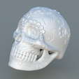 sugarskull 4.png Mexican Sugar Skull 3D model