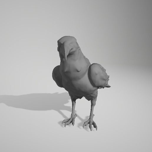 Archivo STL gratis raven crow 02 🐦 ・Objeto para impresora 3D para ...