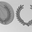 wf0.jpg Mold bay leaves branches crown onlay relief 3D print model