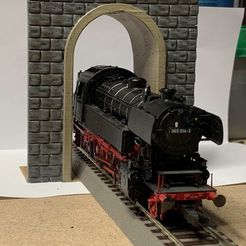 IMG_4005.jpg Free 3D file Tunnel portal single H0・Template to download and 3D print