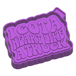 img.png Archivo 3D I Got a Heart Like a Truck Freshie STL Mold Housing・Diseño imprimible en 3D para descargar