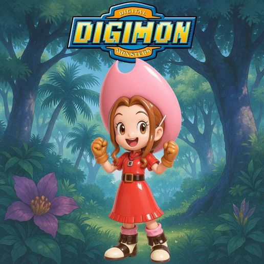 Digimon Mimi chibi 3D model