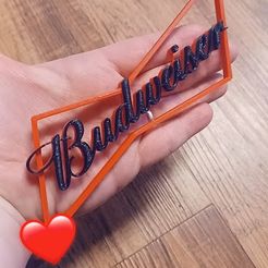 Snapchat-1280345342.jpg STL file Budweiser Logo / beer sign / bar decor / Beer Logo Sign / Man cave / Wall decor / cake topper・3D print model to download