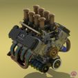 Hoonicorn-V1_Render_10.jpg STL file FORD MUSTANG HOONICORN V1 - ENGINE・3D print object to download