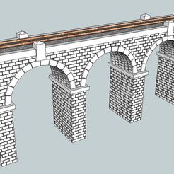 One.jpg Fichier STL gratuit Pont de pierre en arc à l'échelle HO・Design pour imprimante 3D à télécharger, kabrumble