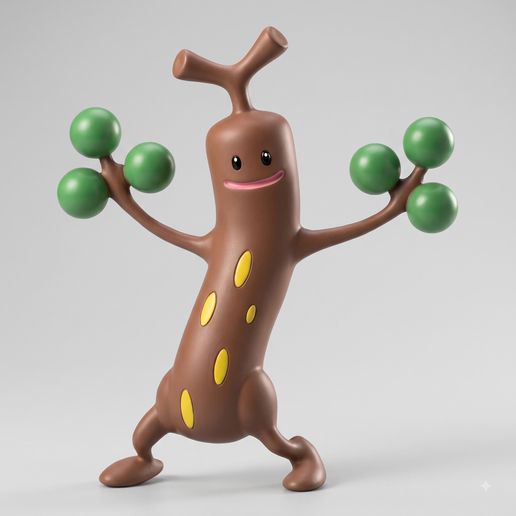 0185 Sudowoodo 3D Model