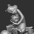 1.jpg Calvin y Hobbes para la impresión 3d stl abrazo modelo