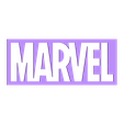 Marvel 190mm LOGO.stl Marvel Logo Lithophane