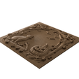 SKU-_04_angle_oak.png Рамка с кошкой и тыквой на Хэллоуин - 3D STL модель