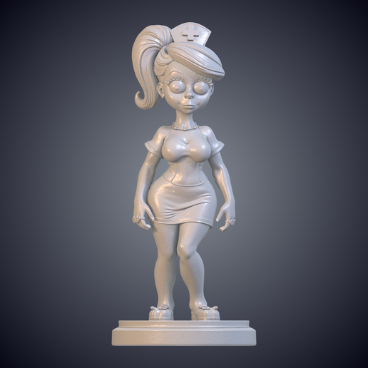 Cute Cartoon Nurse Woman Character Figurine Statue GPM-515