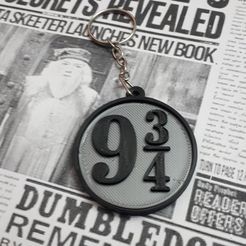 Anden-2.jpg STL file Keychain Anden 9 and 3/4 Harry Potter for 2 colors・3D printer model to download