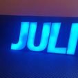 JULI.jpg LED LAMP - NAME JULI - JULI LED NAME LAMP