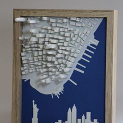 IMG_0498.JPG Free 3D file New York - Manhattan remixed + skyline・3D print model to download