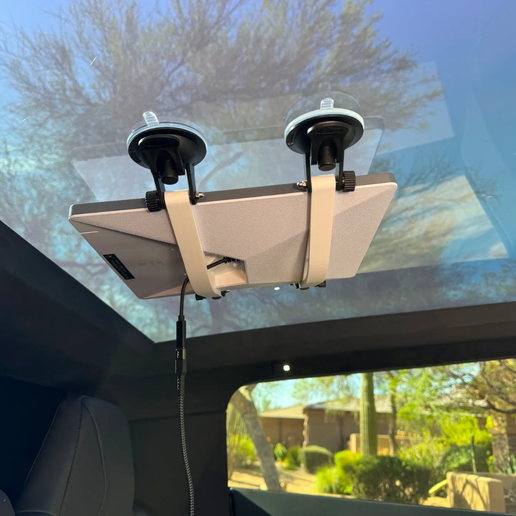 Compact Starlink Mini Suction Cup Mount for Vehicles