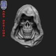 v174_WD_R9.jpg Wall home decor Reaper skull v174 3D print model