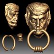 3.jpg Door knocker Trump 3D printable