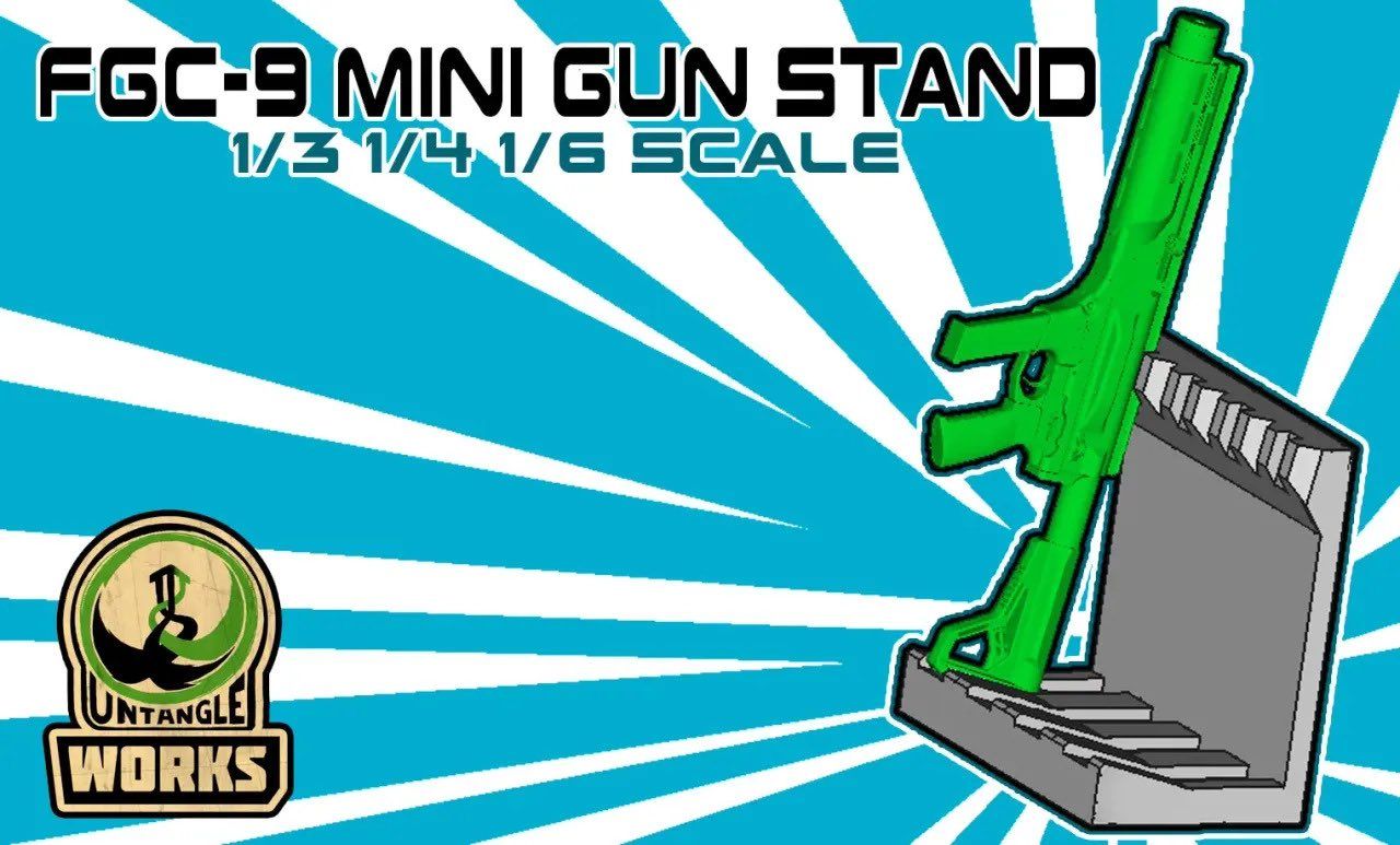 Free STL file FGC-9 Mini: gun stand 1to3 1to4 1to6 1to12 scale・3D ...