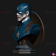 02.jpg Zombie Captain America Bust - Marvel What If Comics 3D print model