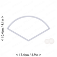 1-3_of_pie~3.75in-cm-inch-top.png Slice (1∕3) of Pie Cookie Cutter 3.75in / 9.5cm