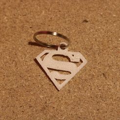 IMG_0419.JPG STL-Datei Superman Schlüsselanhänger kostenlos・3D-Druck-Idee zum Herunterladen
