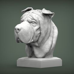sharpei1.jpg Файл 3D sharpei 3D print model・Идея 3D-печати для скачивания