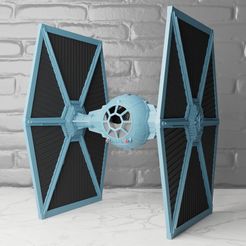 TIE-Front.jpg Archivo STL Caza imperial TIE de Star Wars・Objeto de impresión 3D para descargar
