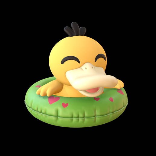 Swimming Psyduck - 3D Print Model 3D model