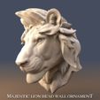 r2.jpg Majestic Lion Head wall ornament (supportless print)