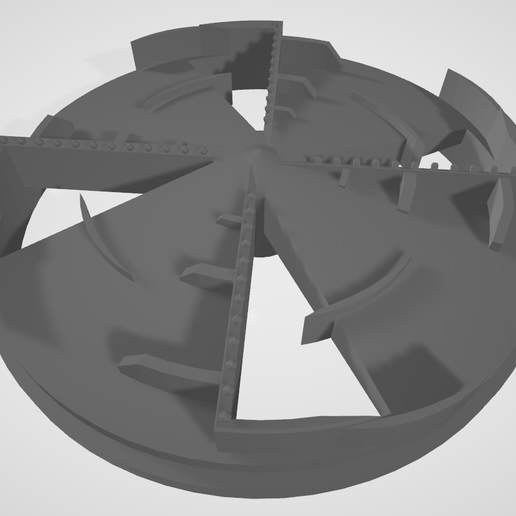 Drilling rotor - sinking shield