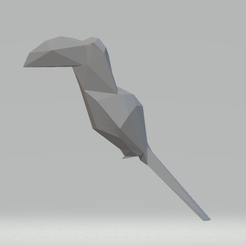 tucan.png tucan toucan 3d origami papercraft