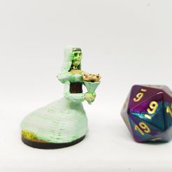 2019-01-04_21.19.53.jpg Free STL file Undead Ghostly Bride/Lich for 28mm Tabletop Gaming・Design to download and 3D print, AJade