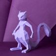 pokemon-low-poly021.jpg Mewtwo Low-poly Pokemon