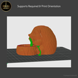 Support.png Hedgehog Tea Light Holder - 3D Printable STL