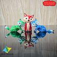 Articulated-Fox-2.jpg 🦊Print in place Articulated Fox  🦊movable head hands tail no supports