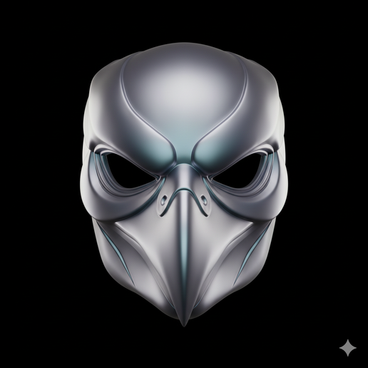 breathable mask STL, ghost mask STL, wearable mask STL, adjustable strap mask STL, adult size mask STL, print ready mask STL, universal size mask STL, cosplay mask STL, robot mask STL, space mask STL, cracked mask STL, easy to print mask, face mask STL, z