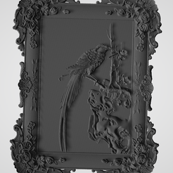 1.png Бесплатный STL файл портрет соловья - Портрет соловья・Идея 3D-печати для скачивания