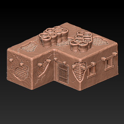 9A2.png STL-Datei Geländeszenerie - Wüstenhaus 9・3D-druckbare Vorlage zum herunterladen