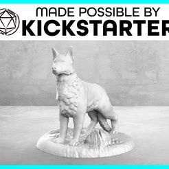 Dog_Casual_Ad_Graphic-01-01.jpg Бесплатный STL файл Dog - Casual Pose - Tabletop Miniature・Дизайн для загрузки и 3D-печати