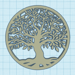 Schermopname-20.png STL file Tree of life coaster・3D printing design to download