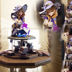 lisa_cgtrader_preview.png Archivo 3D Lisa Minci de Genshin Impact・Modelo de impresión 3D para descargar