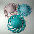 10.png STL file ARTICULATED JELLYFISH - PRINT IN PLACE - NO SUPPORTS・3D printing template to download