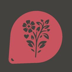 heartflow6_rnd.jpg Flores en forma de corazón Stencil 6 gratis