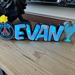 First name LED TO ASSEMBLE Evan PSG