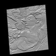 4.jpg Elegante panel de escultura en relieve de mujer con flor