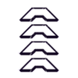 Top_cover_fixation_bracket_for_Duplicator_4S_By_CT3D.xyz_Build_plate_4pcs_row.stl Top cover fixation bracket for Wanhao Duplicator 4S