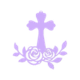 Croix fleurie 1.stl STL-Datei Flowered cross 1 kostenlos herunterladen • 3D-Drucker-Modell, oasisk