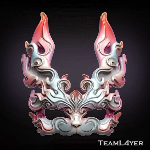 🐇 Rabbit Mask Cosplay・ OBJ File for 3D printing・Cults