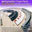 MDS_TRACK_AllCurves_Photo01b.jpg MyDigitalSlot All Curves Pack, 3D printed, DIY track parts for your 1/32 Slot Car Racing Game