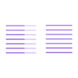 support_2mm5_45deg_profiles.stl Custom supports fins, different spacing, easy resizeable